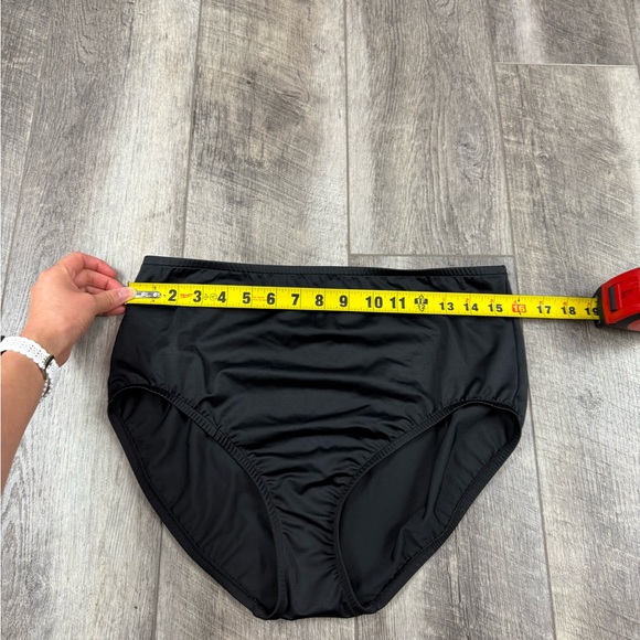 Aqua Green Black Bikini Bottoms - Picture 10 of 12